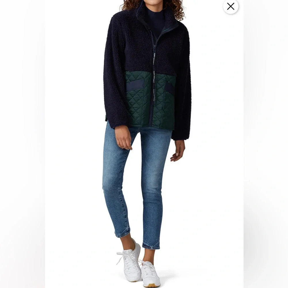 Tory Sport Women's Quilted Sherpa Jacket Medium - Picture 4 of 12